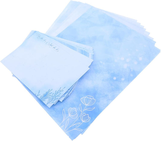 Holibanna 10Set Writing Paper Set with Envelopes Vintage Romantic Design Stationery for Craft Projects