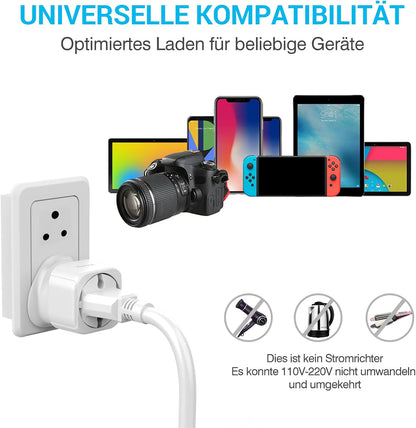 VINTAR 1PC South Africa Plug Adapter Travel Adapter Germany/EU to South Africa South Africa Mozambique Bhutan Travel Adapter Type M CE Approved