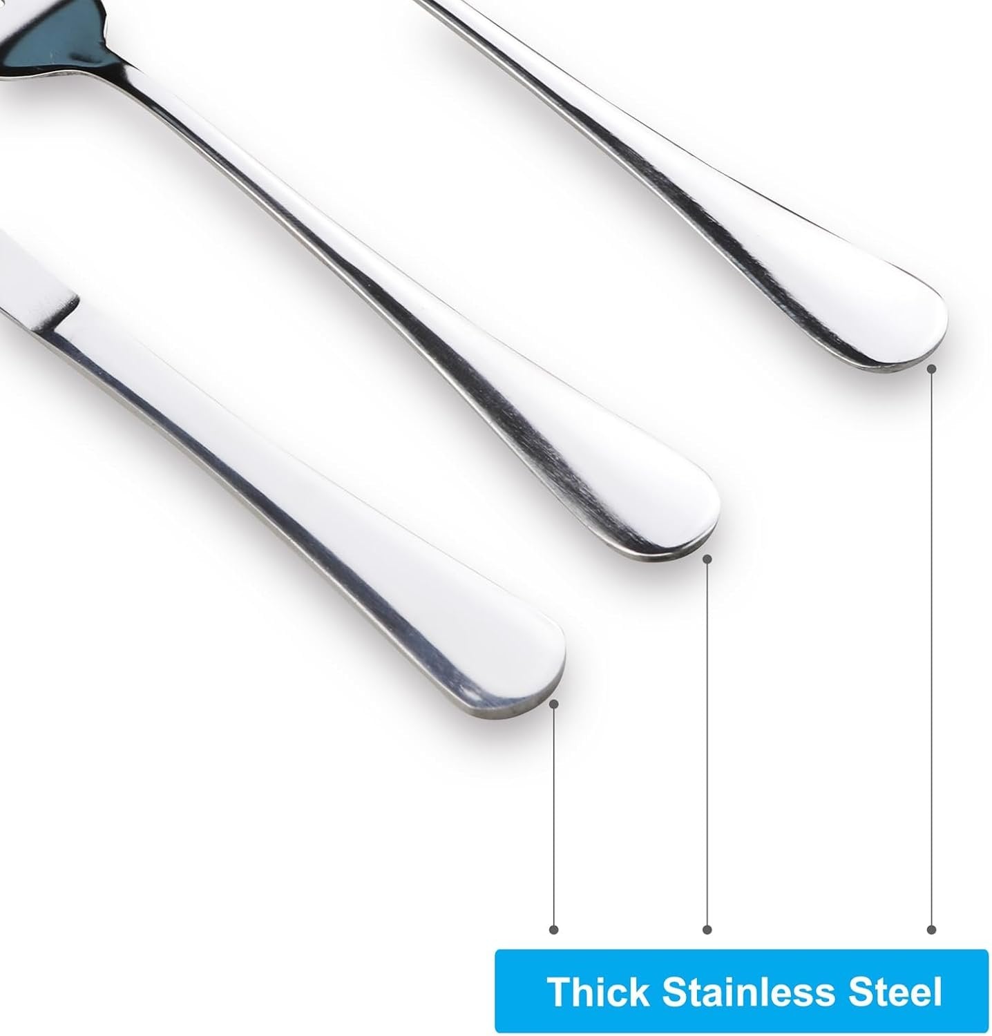 4PCS Premium Travel Utensils with Case, Stainless Steel Reusable Portable Utensils Set with Case, Lengnoyp Travel Silverware Set with Case for Lunch Box Including Fork Spoon Knife Set, Silver