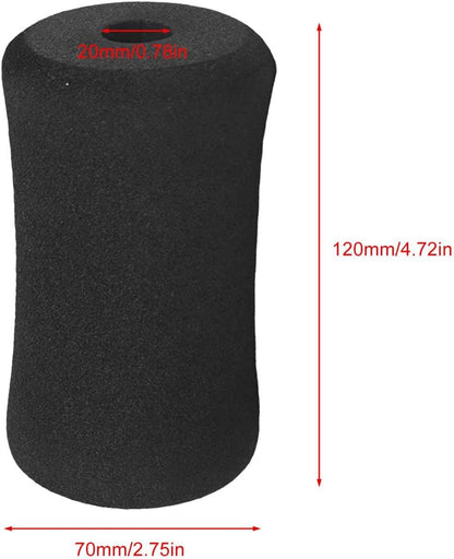 Foam Foot Pads, 4 Packs Roller Buffer Black Tube Covers, Home Gym Accessories for Comfort and Support, Fitness Gear for Exercise Machines, Leg Extensions, and Workouts