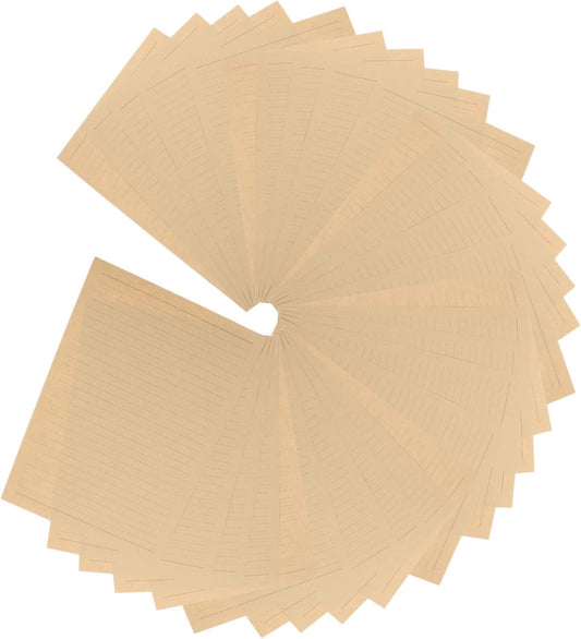 DIYEAH Vintage Stationery Paper 50 Sheets Letter Writing Paper in Kraft for Special Occasions and Handwritten Notes