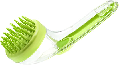 Dog Bath Brush | Soft Dog Shower Brush with Long Handle - Reusable Silicone Bristle Grooming Tool Cat Comb Shower Accessories for Long Short Hair Puppy Kitten
