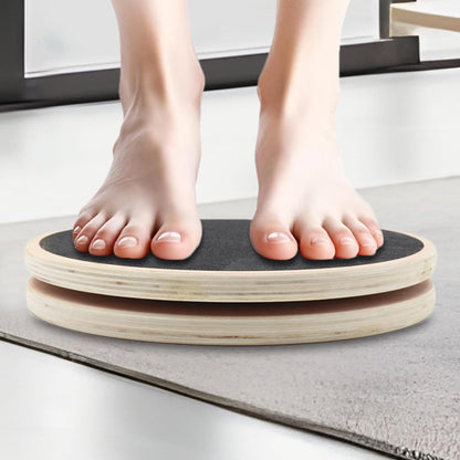 Waist Training Board, Wooden Waist Whisper Disc Anti-Slip, Rotating Exercise Equipment Body Trainer, Fitness Twist Gear for Trimming Arms, Legs, Core Workout on Home Gym