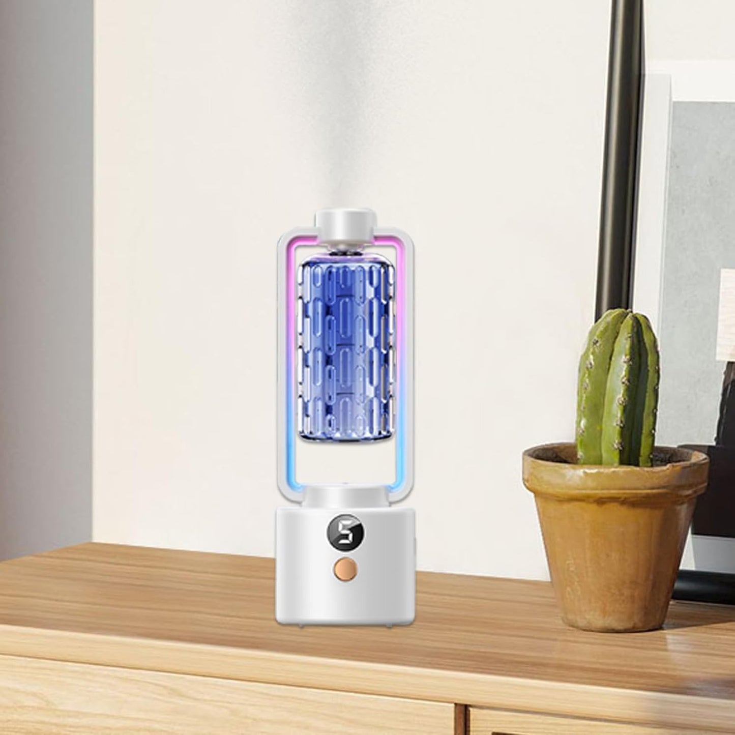 Fragrance Diffuser, Wall Mounted Air Freshener, Multi-Level Adjustable Mode, Smart Timing, Cordless Scent Dispenser, Ideal for Yoga Room, Toilet, Hotel, Nursery, Relaxation Spaces