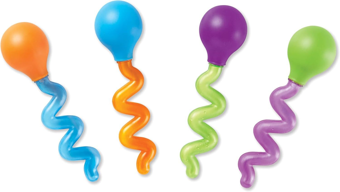 Learning Resources LER3963 Twisty Droppers, Fine Motor Toy, Science Exploration, Set of 4, Ages 2+