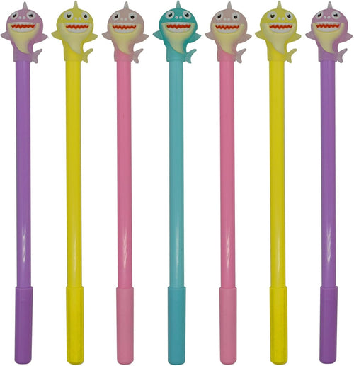 Maydahui 12PCS Cartoon Shark Gel Pen Cute Dolphin Pens Black Ink for Students Stationery School Supplies