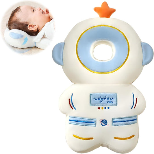Baby Walker Head Protector Backpack Wear,Toddler Adjustable Baby Head Protection, Safety Pad Backpack for 5-24 Months Baby Learning Walking Crawling,Baby Head Protection Pad (Astronaut) (Astronaut, blue)