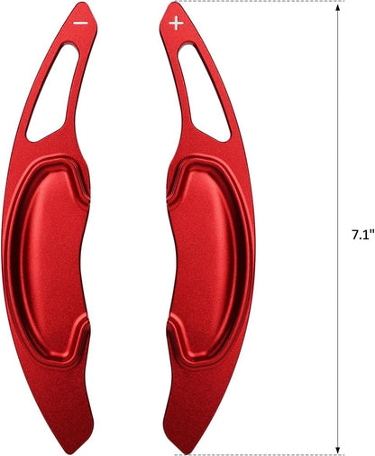 CKE 2pcs Compatible with Honda Civic Accord CR-V Pilot 2025 2024 2023 Accessories Car Paddle Shifter Extension Interior Shift Cover Trims -Red