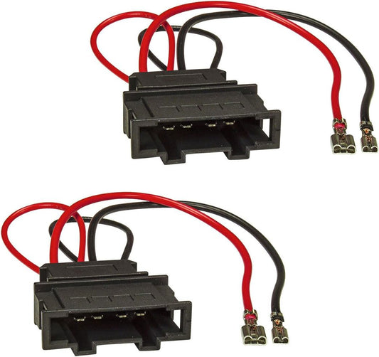 tomzz Audio 7157-000 Speaker Adaptor (Set of 2) to DIN Compatible with VW Golf 4 5 6 7 Beetle EOS Touran Passat Polo UP Fox Seat Ibiza Toledo Arosa Leon Altea Mii Skoda Octavia Roomster ...