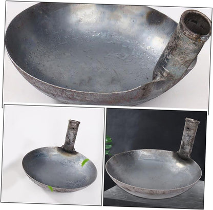 VANZACK Portable Iron Water Ladle Scoop Thick and Durable Watering Scoop for Gardening Farming and Industrial Use Versatile Garden Tool for Reliable Watering and Feeding Tasks