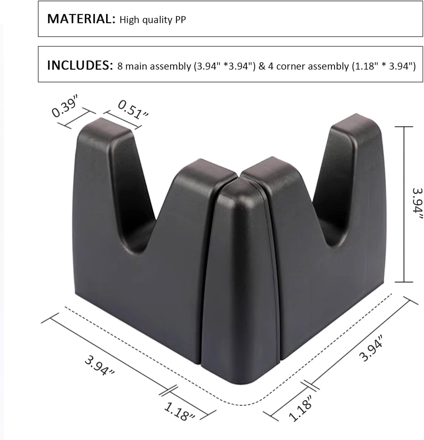 EHERDM 2 Pack Adjustable Trunk Divider - Automotive Storage Organizer - Space-saving Car Grocery Organizer - Multipurpose Trunk Carrier for SUV, Van, Minivan