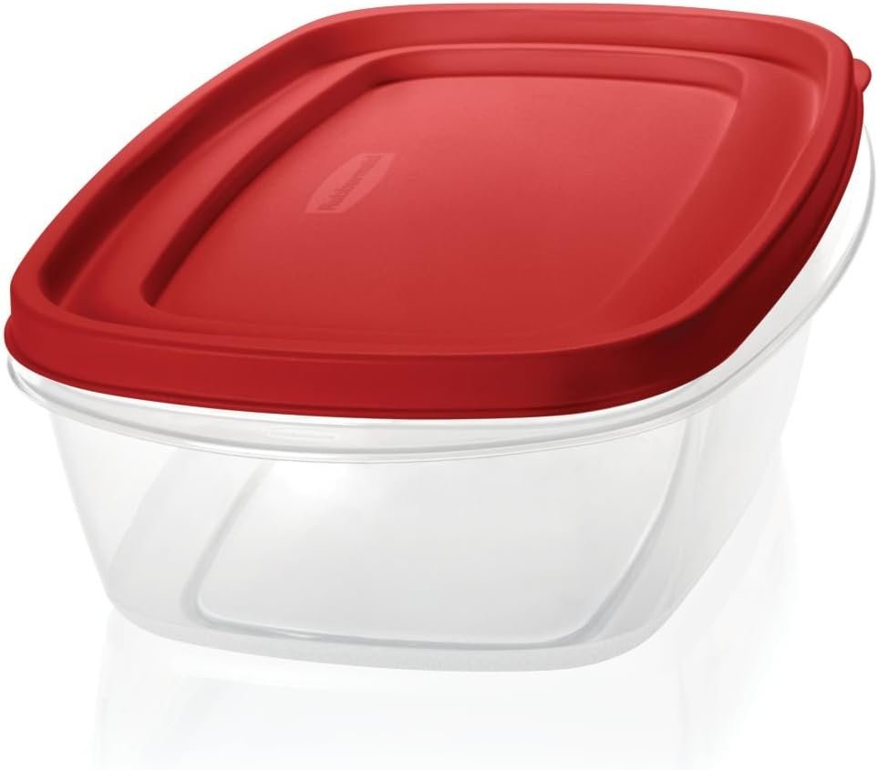 Rubbermaid Easy Find Lids Food Storage Container, 8.5 Cup, Racer Red