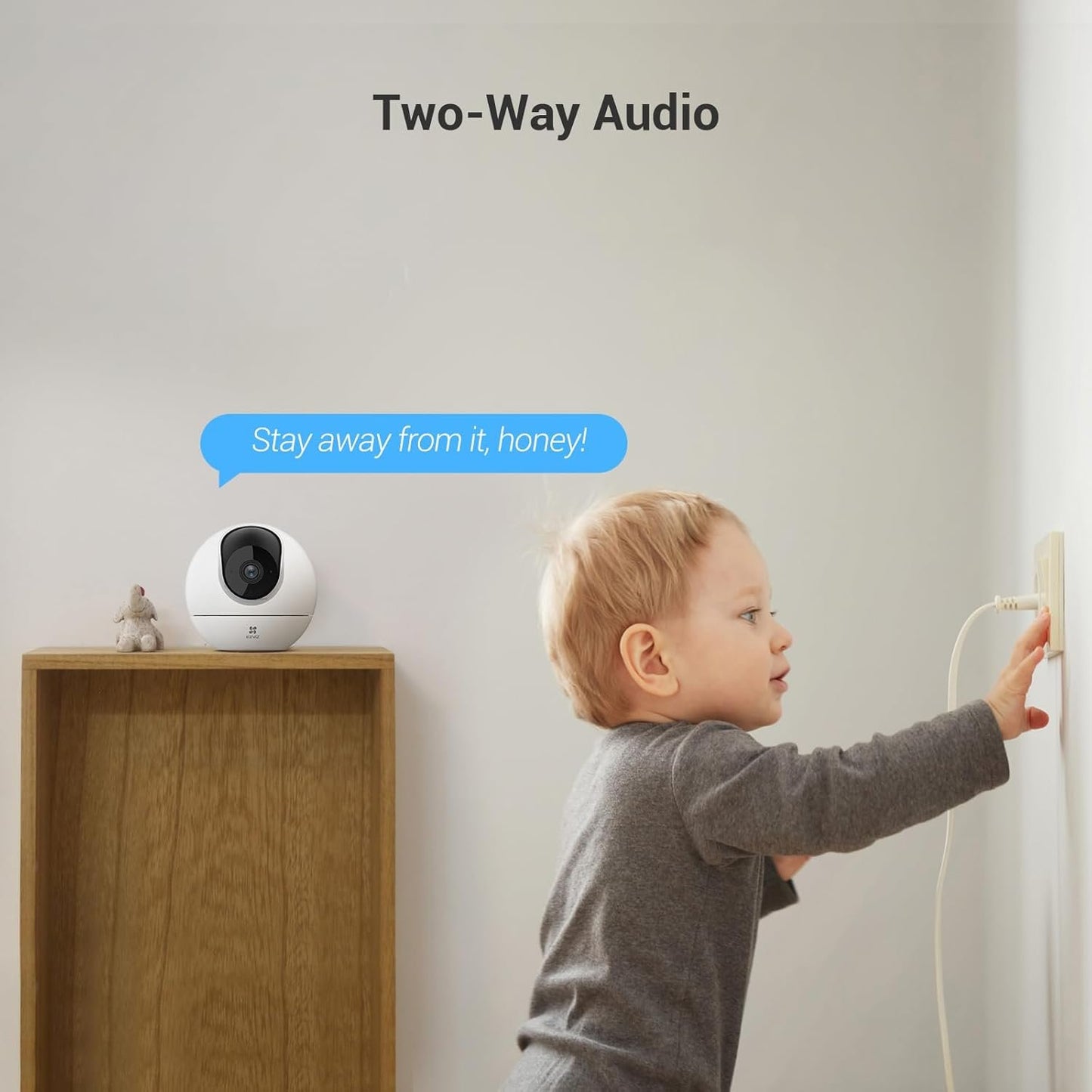 EZVIZ Indoor Security Camera, Pan/Tilt Wi-Fi Camera, 2K 3MP Home Camera, Pet/Baby Monitor, Color Night Vision, Smart Tracking, Human Detection, 2-Way Talk, Privacy Shutter, 512G SD/iCloud, Alexa, C6c