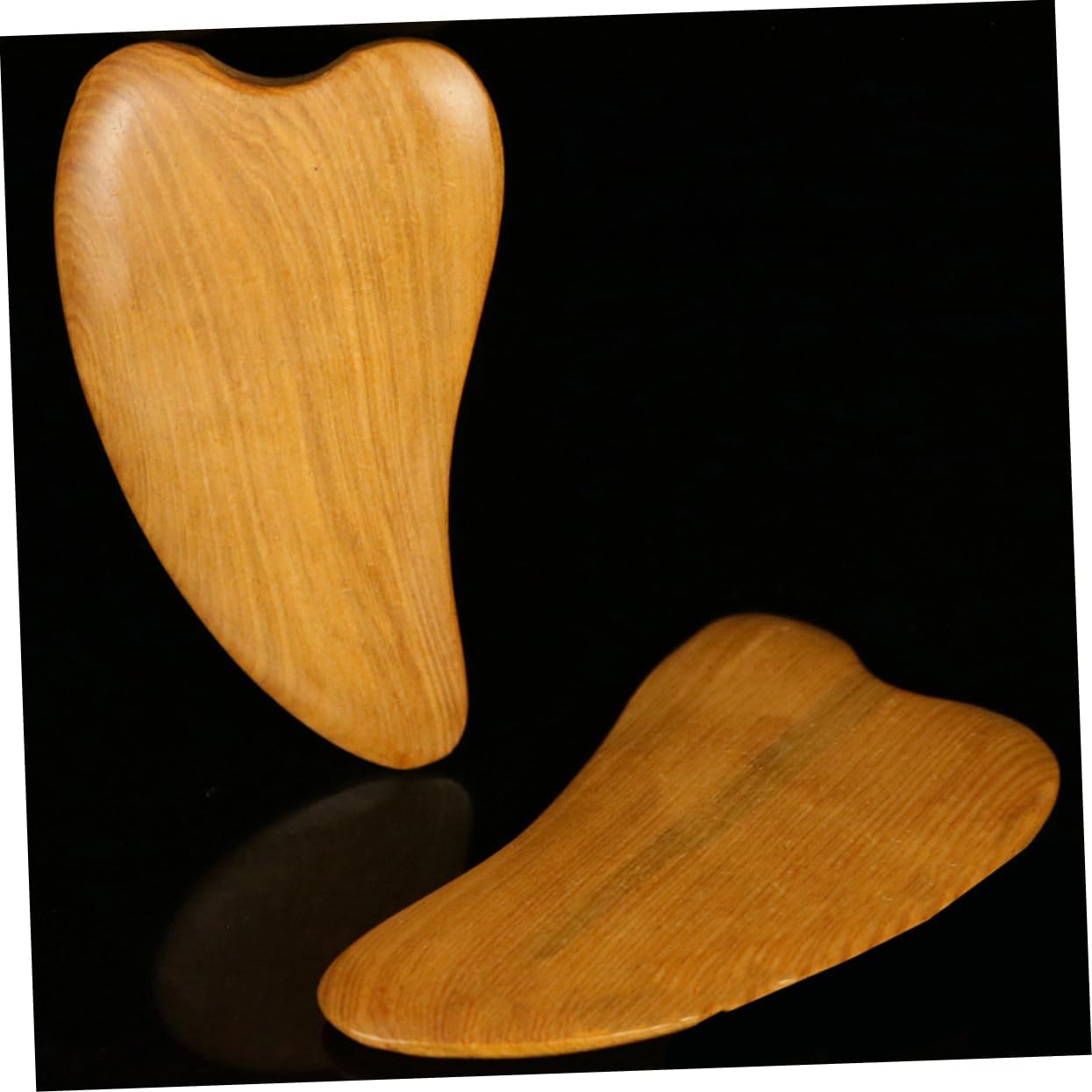 WOFASHPURET 2sets 4pcs Wooden Scraper for Facial Care Meridians Therapy Massage Tool Compact and Lightweight and Aging Treatment Travel Friendly Design 4pcs*2