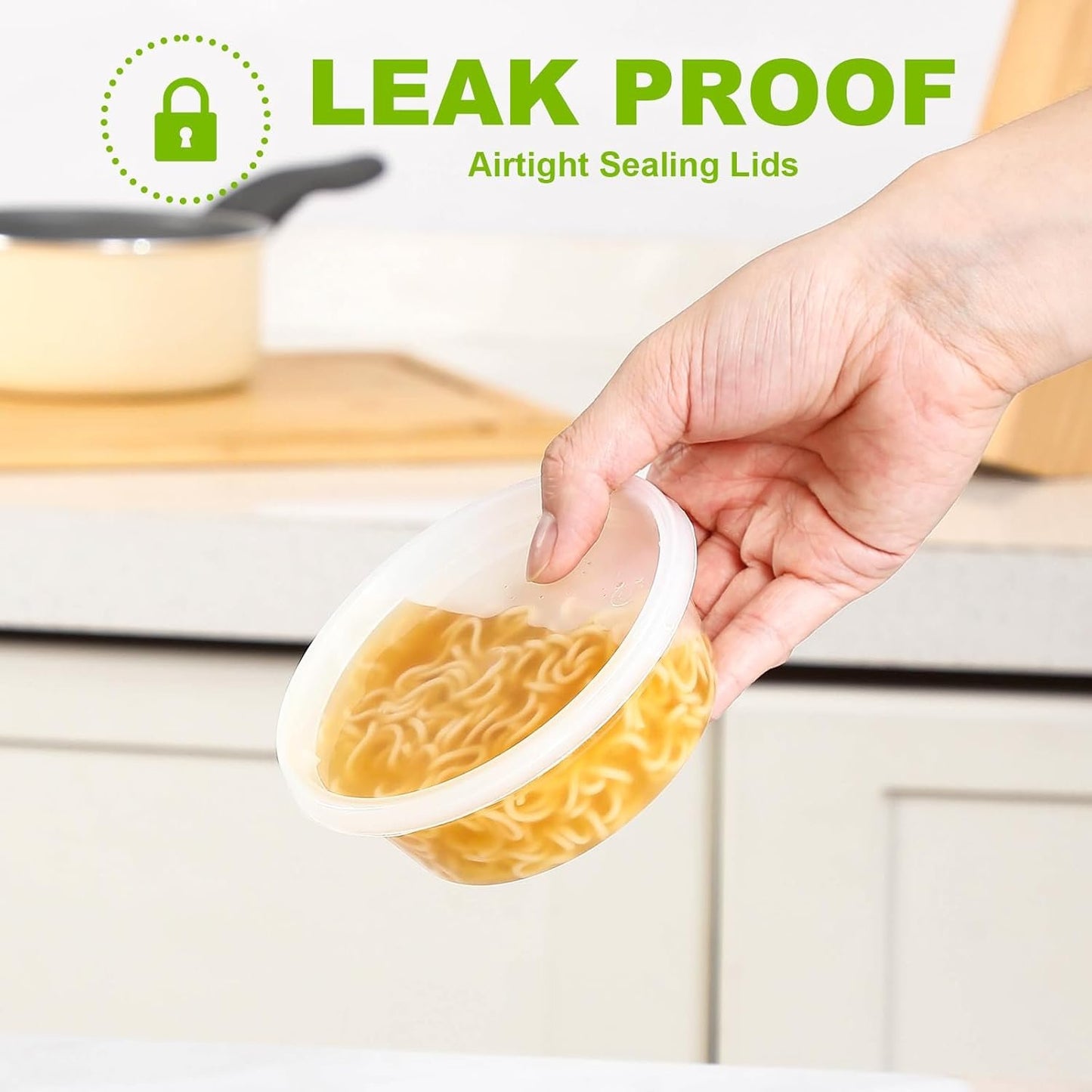 AOZITA 36 Sets 8 oz Plastic Deli Food Containers With Lids, Airtight Food Storage Containers, Freezer/Dishwasher/Microwave Safe, Soup Containers For Takeout Meal Prep Storage