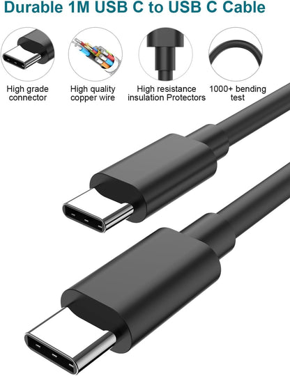 Car Charger C 60W, USB Car Cigarette Lighter Adapter PD&QC3.0 Quick Charge Car Phone Charger with USB C Cable for Samsung Galaxy S25 S24 S23 S22 S21, iPhone 16 15 Pro Max/Plus