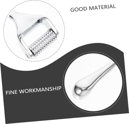 Baluue 1 Pc Beauty Wrinkle Remover Stretch Marks Massager Beuty Epilskin Derma Zinc Alloy Pin A for Skin Care Silver