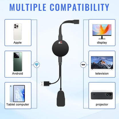 NAVESO Wireless HDMI Display Adapter, Chromecast Device for TV, 5G Miracast Dongle Wireless HDMI Display Adapter, WIFI Display Dongle Compatible with Android,I-OS,Windows,Mac,Airplay,DLNA,Projector