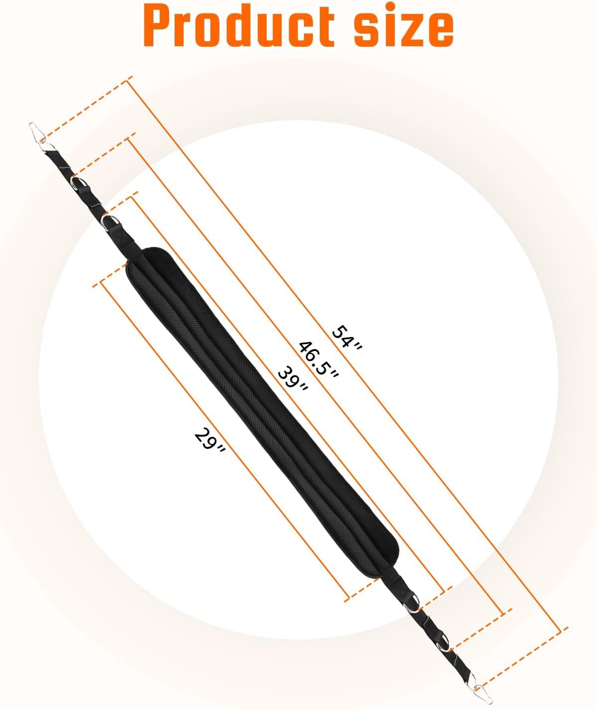 𝑻𝒉𝒊𝒄𝒌 𝑼𝒑𝒈𝒓𝒂𝒅𝒆𝒅 Adjustable Leg Press Rowing Strap, Fit for Bowflex Home Gym accessories, Fit for Ultimate 2 Blaze Elite Sport Blaze Sport Gym