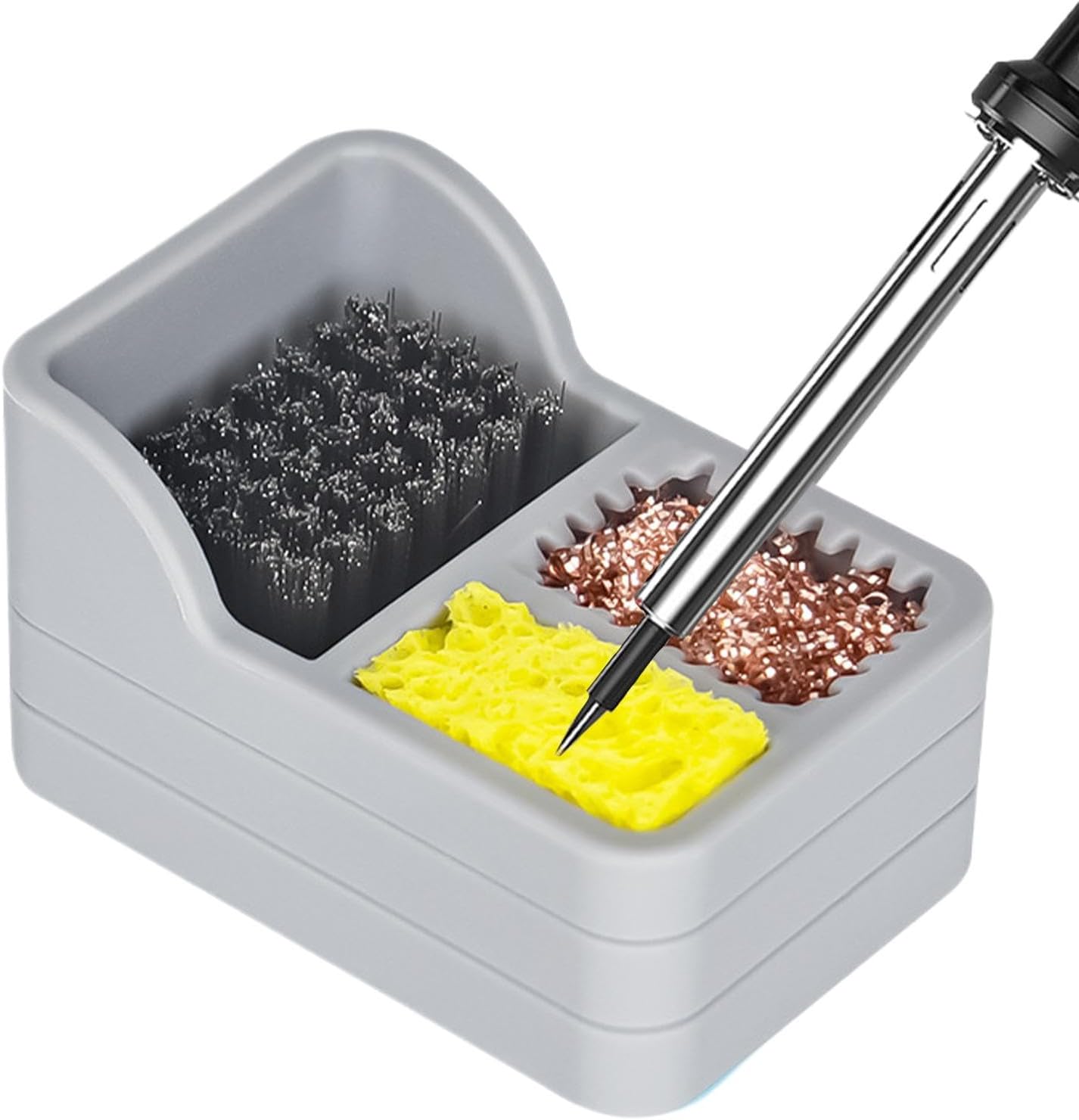 Soldering Iron Tip Cleaner l Soldering Tip Cleaning Tool l Soldering Iron Cleaner Kit l Soldering Tip Cleaning Sponge l Soldering Tip Maintenance Tool Essential Soldering Accessory For Soldering Iron