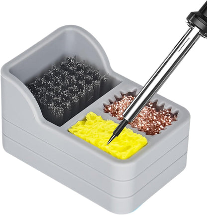 Soldering Iron Tip Cleaner l Soldering Tip Cleaning Tool l Soldering Iron Cleaner Kit l Soldering Tip Cleaning Sponge l Soldering Tip Maintenance Tool Essential Soldering Accessory For Soldering Iron