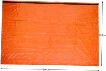 Kisangel Portable Emergency Blanket Survival Tent Shelter Pe Folding Tube Tent First Aid