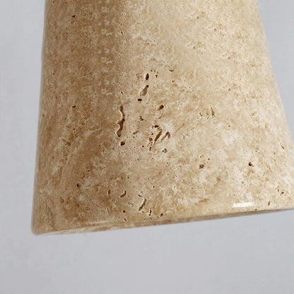 YPDTSNGV Simple Creative Bedroom Bedside Chandelier Wabi-sabi Style Yellow Travertine Bar Living Room Premium Feeling Pendant Light Dining Room Ambience Decorative Ceiling Light Fixture