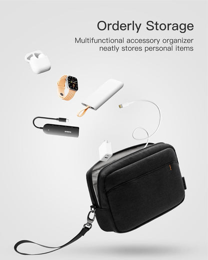 Inateck Cable Bag Electronics Organiser, Splash-proof Travel Accessory Bag, Compatible with Mouse, USB Stick