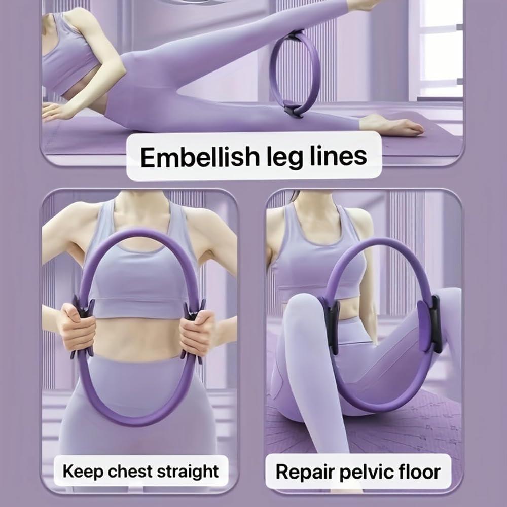 ZBDZSW Yoga Pilates Anello Fitness Tinta Unita, Cerchio per Stretching del Corpo per Allenamento della Forza, Attrezzatura per Yoga Pilates