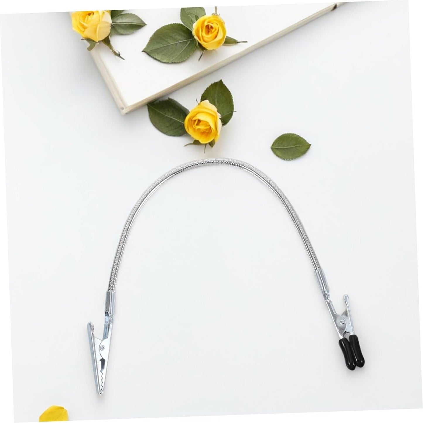 Mobestech 3pcs Flexible Alligator Clamps for Soldering Wire Holding Coated Clips for Secure Grip and Workspace Organization for Electronics Repair and Outdoor Projects