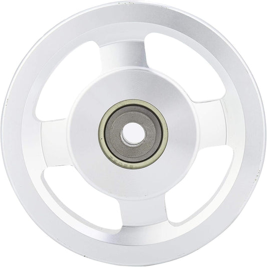 Bearing Pulley Wheel, Strength Training Pulley Home Gym Attachments Universal Fitness Equipment Replace Part Exercise Accessory Aluminium Alloy Replacement for Cable Machine Garage Door Diameter 115mm