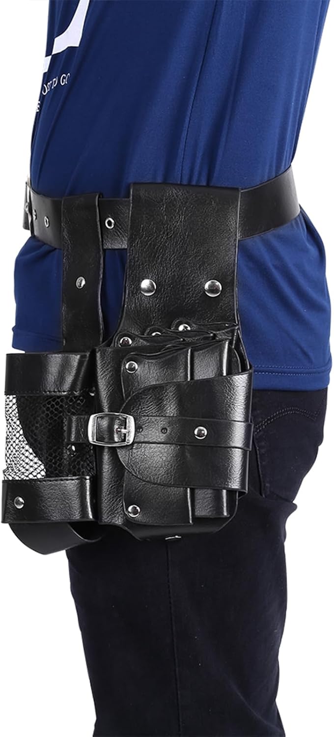 Hairdressing Waist Bag for Hair Dressing Tools, Scissors, Hair Care Comb, Hair Belt Bag, Hair Comb, Hairdressing Bag(Black)