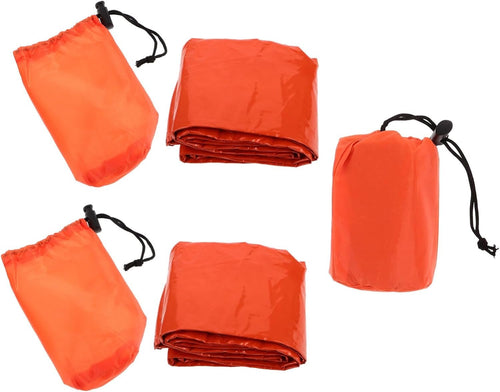 MOBUTOFU 3-Pack Thermal Survival Portable Shelter Warm Sleeping Camping Tent Bivy Sack Blanket for Outdoor