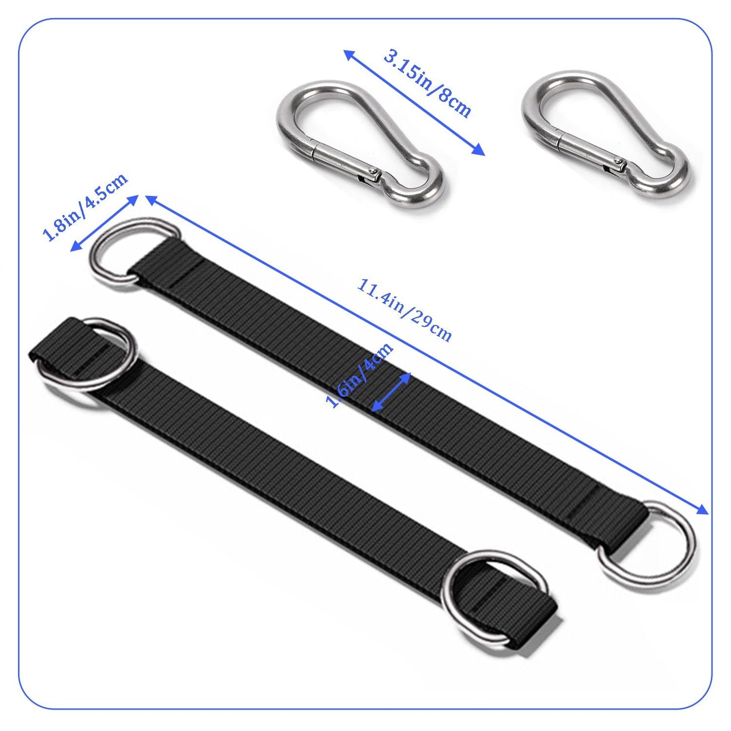 Favuit Fitness Hanging Straps, Cable Pulley Straps Weight Pulley System Gym Equipment for Workout Attachment DIY Home Gym Camping Accessories