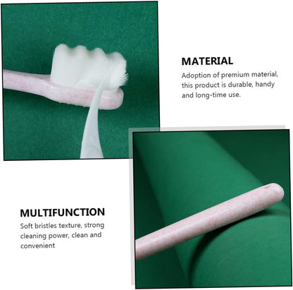 Zerodeko Hand Tools 6pcs Wangan Hair Toothbrush Toothbrush Sensitive Toothbrush Toothbrushes Slim Soft Oral Care Toothbrush Super Soft Cleaning Brush Pbt Travel Soft Bristle Toothbrush