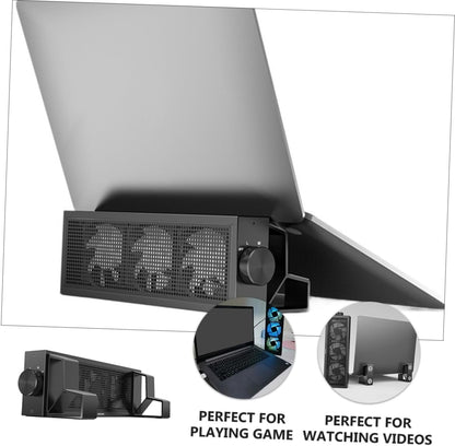 TEHAUX 1 Set RGB Laptop Cooler Stand with Height Gaming Laptop Cooling Pad Speed Fan for Enhanced Performance Ergonomic Design for Desk and Bed Use Durable Construction for Optimal