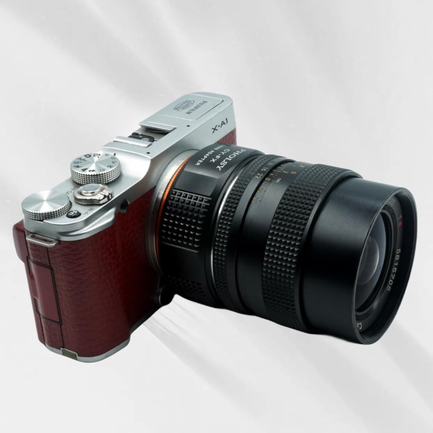 PHOLSY Adapter Ring Compatible with Contax/Yashica CY Mount Lenses to Fujifilm X Mount Camera Body for X-H2S, X-Pro3, X-T5, X-T4, X-T3, X-S20, X-S10, X-T30II, X-E4 etc. CY-FX