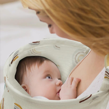 Nursing Cover Breathable Privacy Breastfeeding Cover Lightweight Portable Nursing Cover Soft Comfortable Cotton Breastfeeding Cover Multipurpose Nursing Apron for Mom 100x65cm