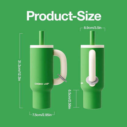 CHaKOLAB BaWangCup insulated water bottle drinkware green＆white tumbler 1000ml