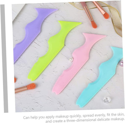 CALLARON 2 Pieces Silicone Tools for Applicator Eyeliner and Mascara Eye Guide Accessories for Stencils and Precision in Makeup