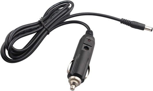 Futheda 12 V Car Cigarette Lighter Male Power Adapter Extension Cable to DC 2.1 mm Plug for Car Rearview Monitor CCTV or Motor Device