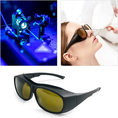 FONLAND Laser Safety Glasses for Laser Engraving Marking OD5+ 200-540nm & 800-2000nm Near Infrared Light, Blu, Green, UV Light Fiber Laser Goggles Eye Protection