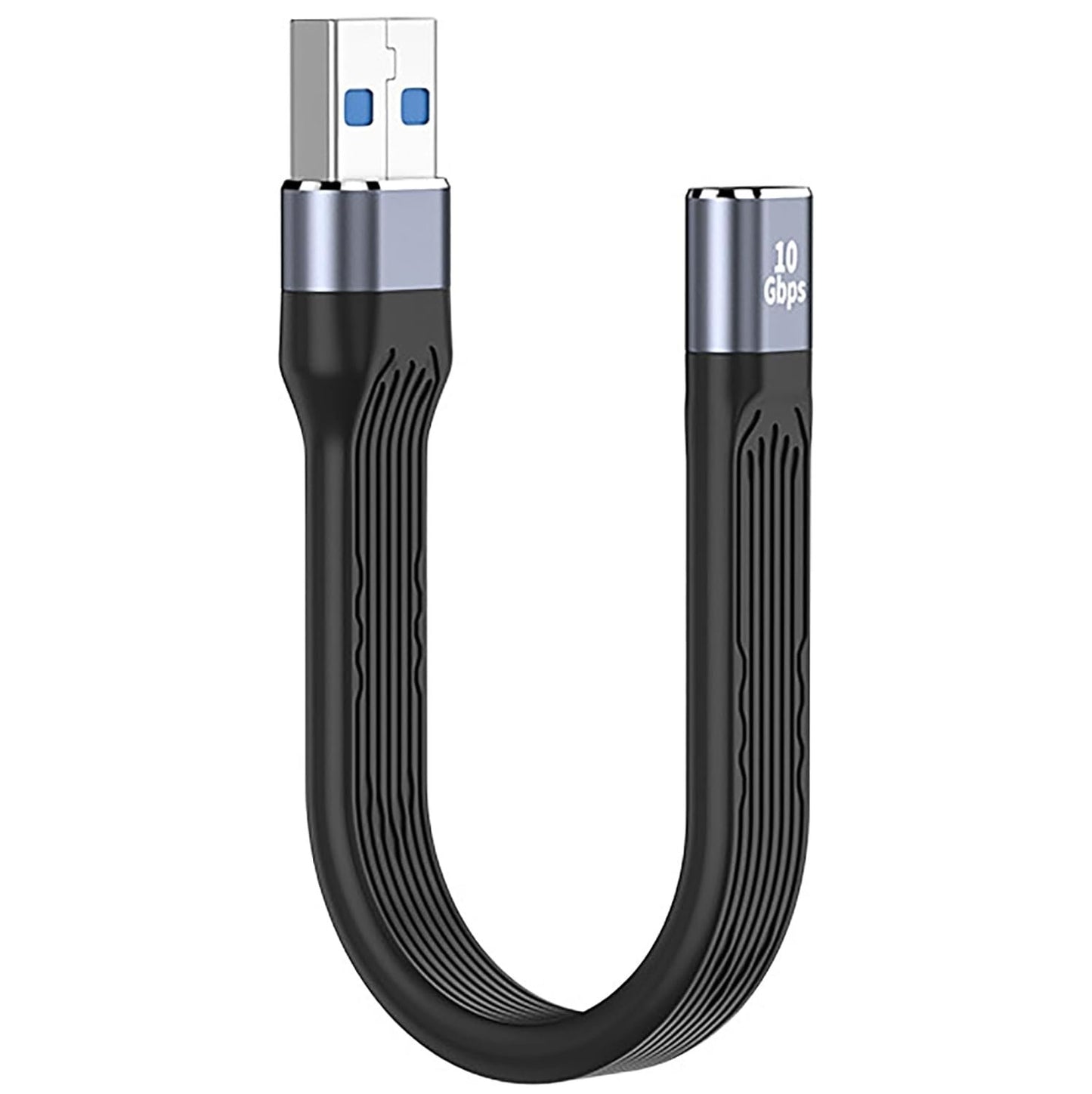 tunghey USB C Female to USB Male Adapter, USB C to USB 3.1 Adapter Cable, 10Gbps USB C Female to USB A Male Adapter Soft Flat Short USB C to USB A Extender Cable (USB Male to USBC Female)