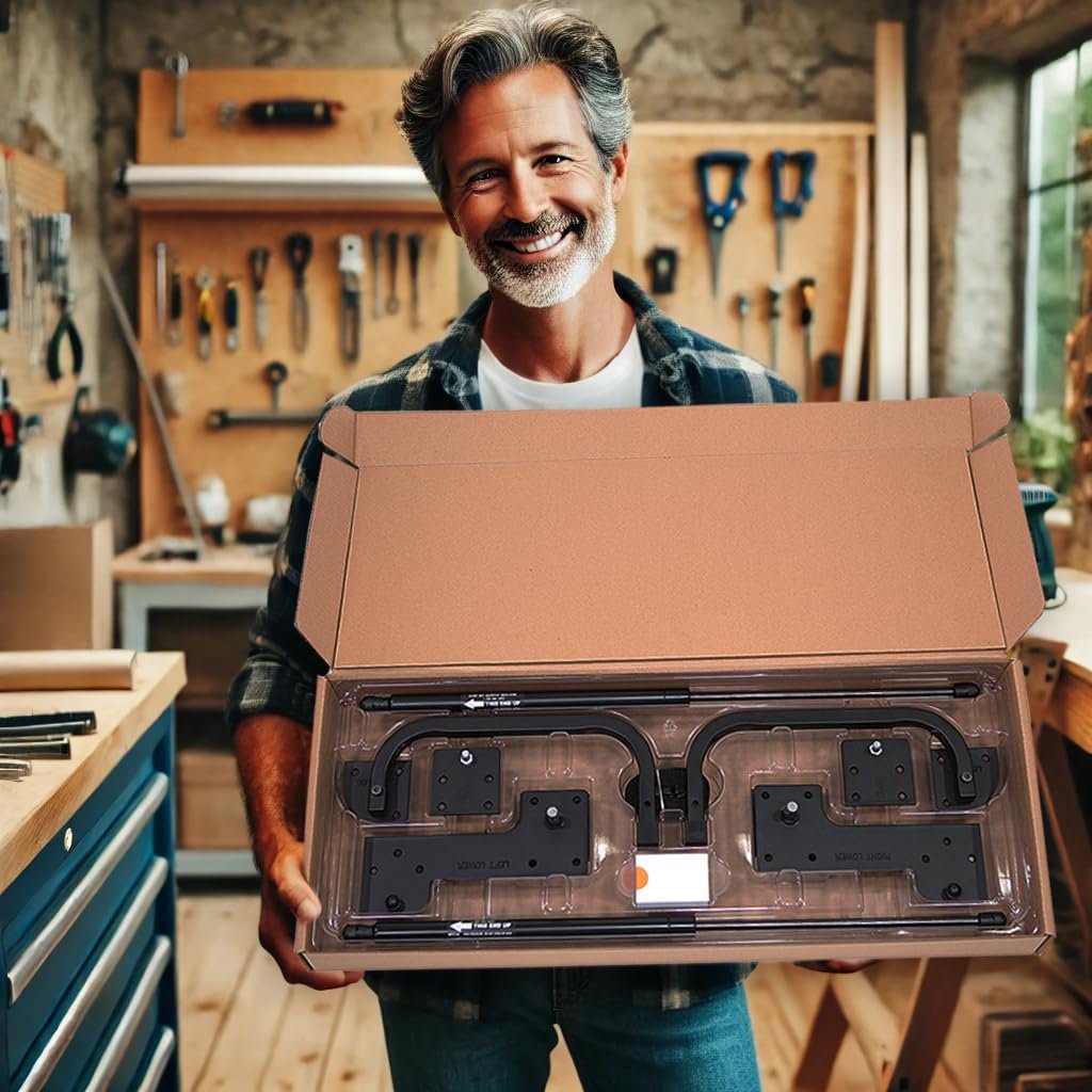 Queen-Size Do It Yourself Murphy Wall Bed Hardware Kit - Vertical Bed Cabinet