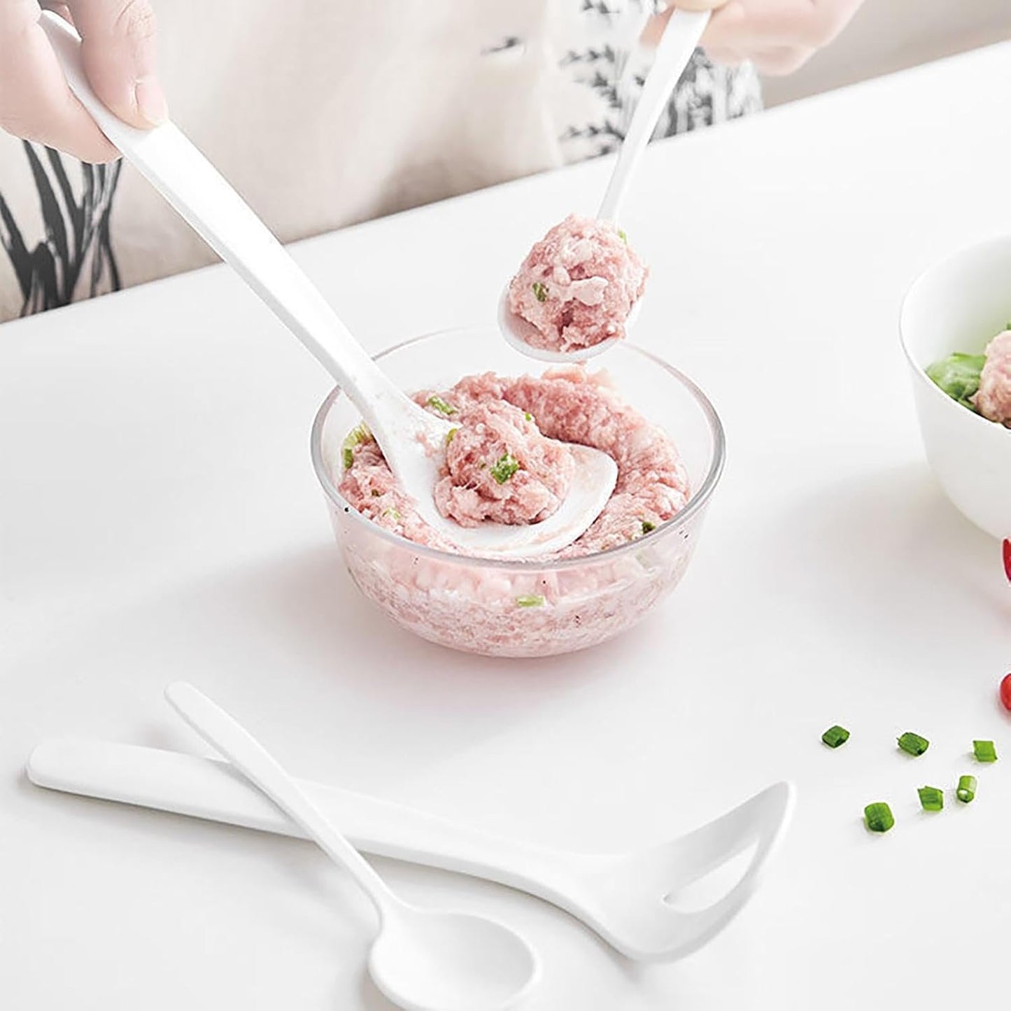 Manual Meatball Scoop - Scoop for Meatball Making | Kitchen Meatball Mold, Meatball Shaping Scoop, Non-Stick Cooking Tool, Stainless Steel Meatball Scoop, Food Prep Tool, Meatball Maker for Home