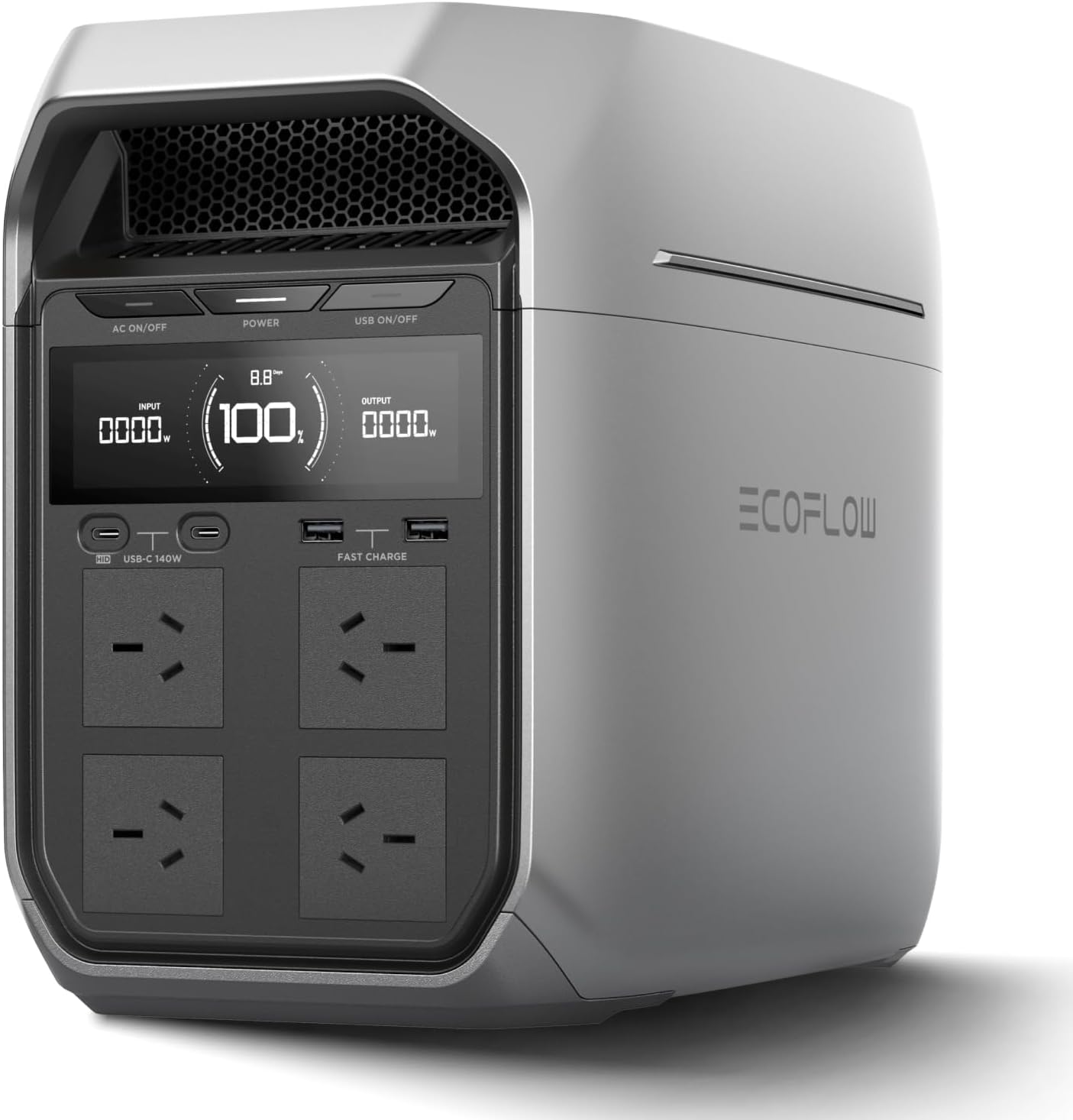 EF ECOFLOW DELTA 3 Plus Portable Power Station, Solar Generator (Solar Panel Optional) with 1000W Solar Input, Electric Generator with UPS, 1024Wh LFP Battery for Home Backup, Camping&RV