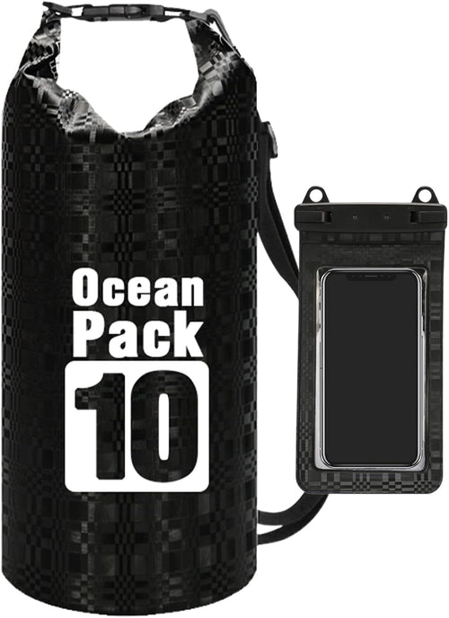 Gitekain Waterproof Bag, Portable Pouch, Lightweight Roll Top Storage Backpack, Ideal for Beach, Camping, Commuting, Shopping, Outdoor Travel and Adventures 16.14x7.68x0.2 Inch