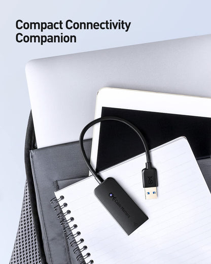 Cable Matters USB to Ethernet Adapter (USB 3.0 to Ethernet) Supporting 10/100/1000 Mbps Ethernet Network in Black, Wired LAN Converter Compatible with MacBook Windows macOS Chrome OS