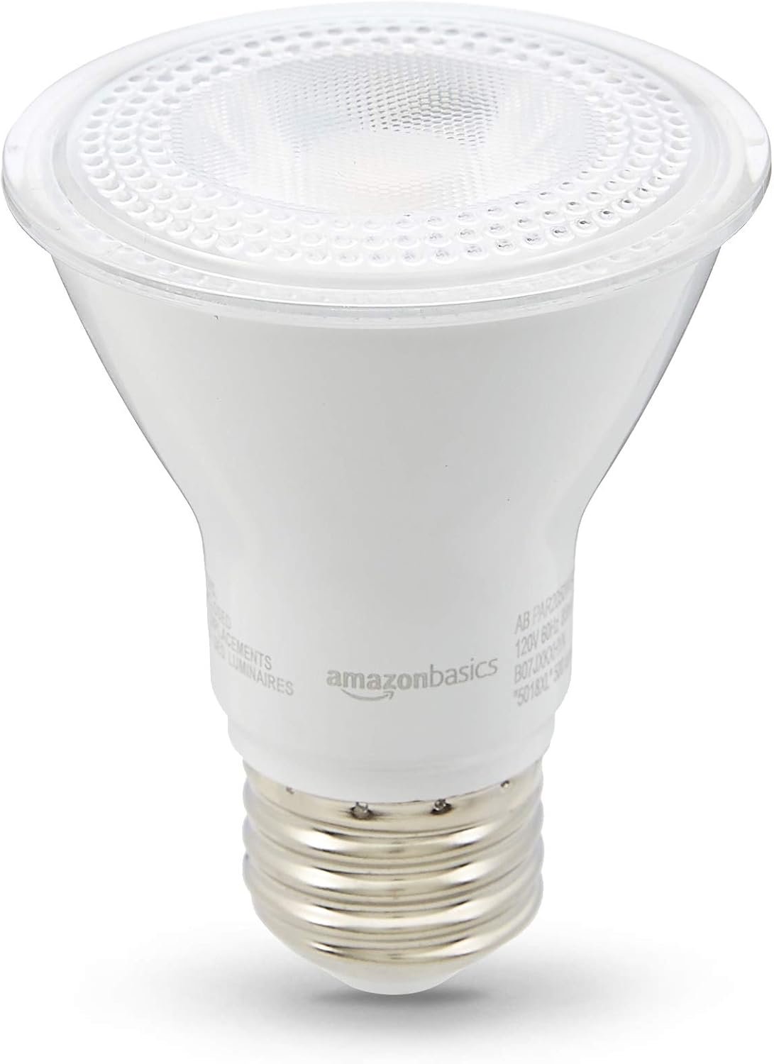 Amazon Basics 50W Equivalent, Warm White, Dimmable, 10,000 Hour Lifetime, PAR20 LED Light Bulb | 6-Pack