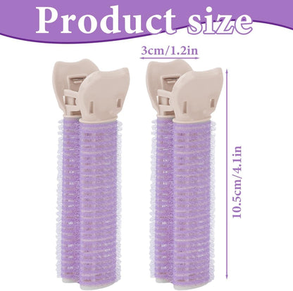 NHQZ Women Instant Volumizing Hair Clips Volume Roller Clips Curls Roots for All Hair Types Purple 2 Pcs